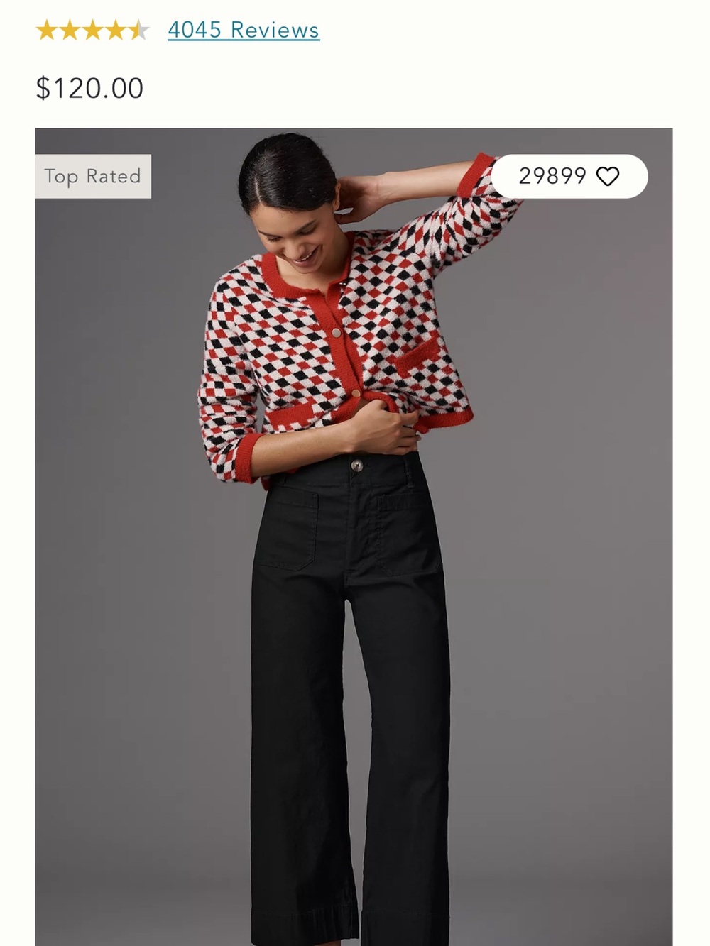 Maeve Black Wide-Leg Pants